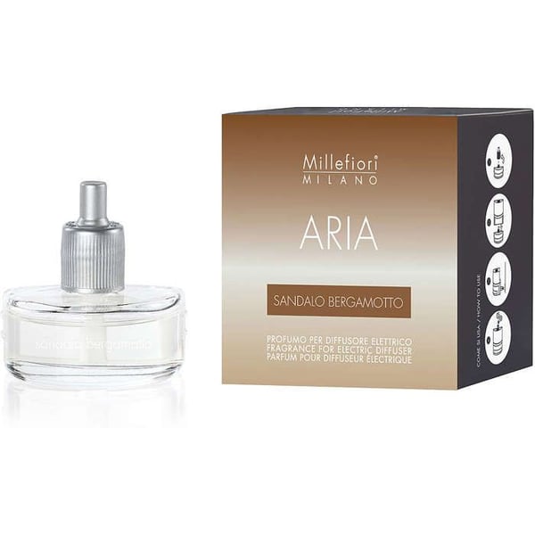 Parfym - MILLEFIORI - Aria Ricarica - Sandelträ - Bergamot - Atmosfär