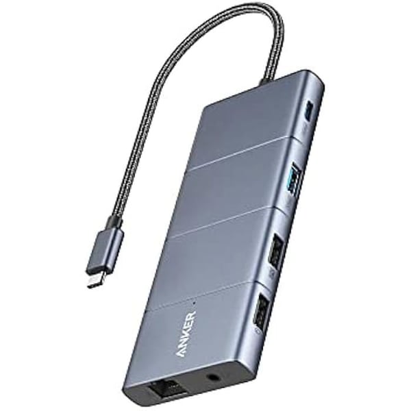 Hub USB-C 565 - ANKER - 11 i 1 - 10 Gbps - HDMI 4K - Laddare 100 W