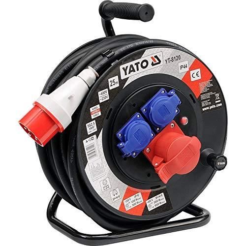 Strømforlængerkabel - YATO - YT-8 - 25 m - 2 stik - IP44
