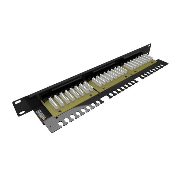 Panncentral 19 Solarix 24 x RJ45 CAT6 UTP med 1U SX24L-6-UTP-BK-N