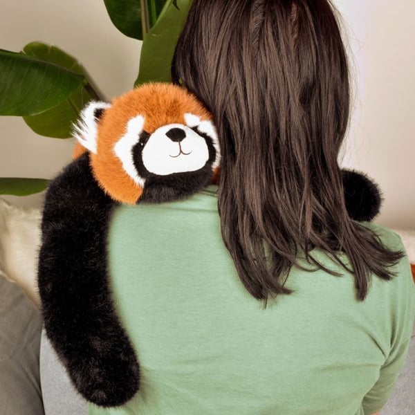 Podcolle - Den strakte røde panda - BÆRER HISTORIE - PLUSH/ Dyr - HO3366 - Brun - Polyester - Fra 3 år