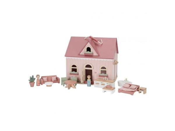 Dockhus - LITTLE-DUTCH - Liten - Rosa - Att montera själv - För barn från 3 år