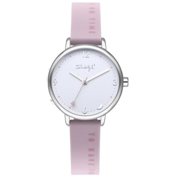 Klocka - MR WONDERFUL - TID FÖR SKOJ WR45100 - Kvarts - Analog - Silikon