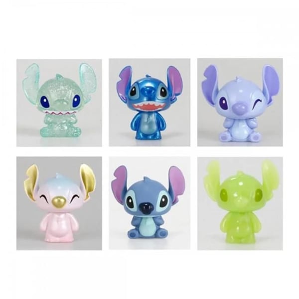 Figur - DISNEY - Låda med 6 Mini Figurer Stitch - Flerfärgad - 3 år - Resin/PVC
