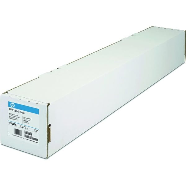 Papper med beläggning - HP - C6020B - A0 91,4 cm x 45,7 m - 90 g/m² - Kompatibel med Designjet-skrivare
