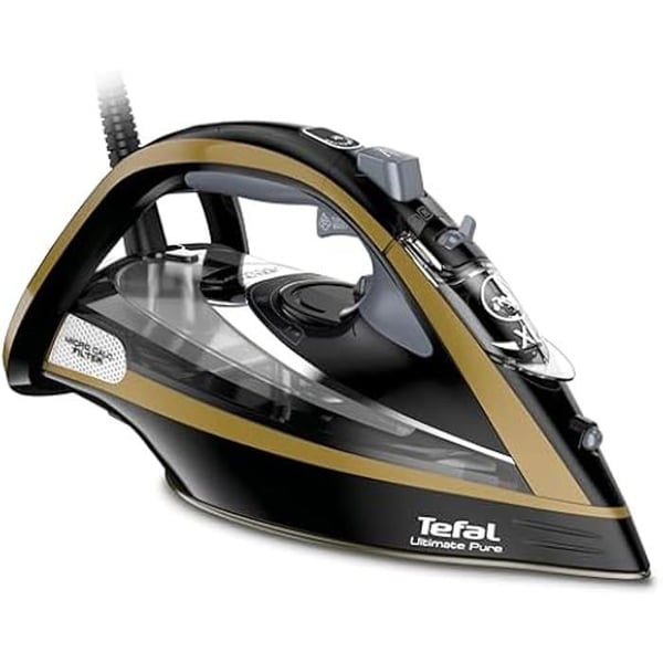 Strykjärn - TEFAL - FV 9847 Ultimate Pure - 3200 Watt - Svart - Kontinuerlig påfyllning