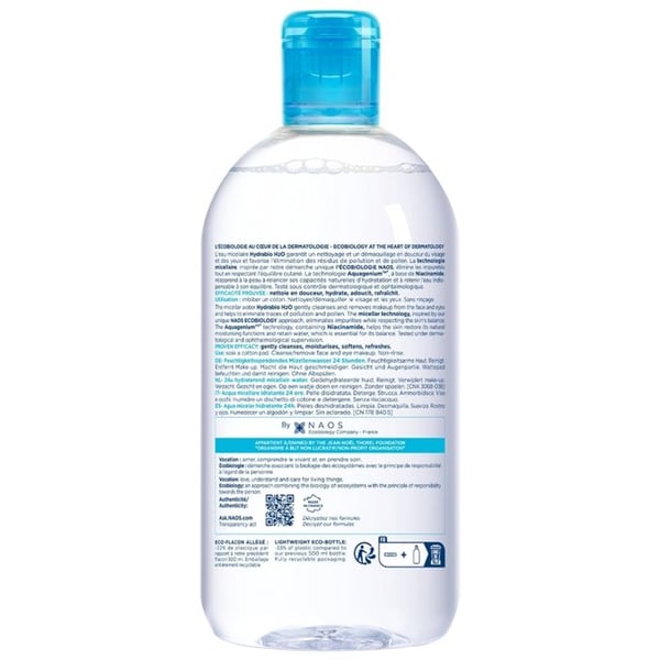 Bioderma Hydrabio Micellärvatten för Känslig Hy Återfuktande 500 ml