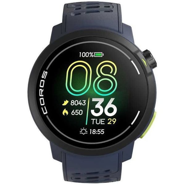 Bluetooth-klocka - smartklocka - intelligent klocka Coros Imanusis klocka Pace Pro, 46 mm, Blå