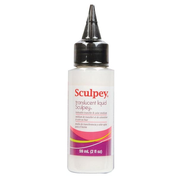 Mediemöverföring - Sculpey - 59 ml - Genomskinlig - Flytande lera - Dekorativa föremål