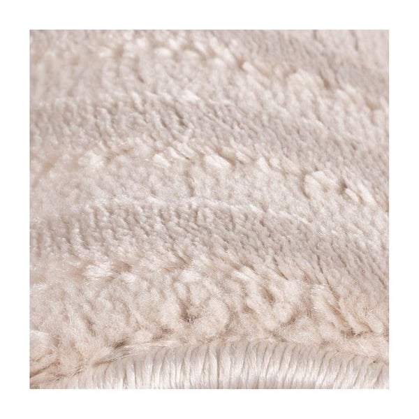 Ayyildiz Modern design mat Beige 160 x 230 cm vardagsrum med vågiga mönster i relief, bohemisk skandinavisk stil, mjuk