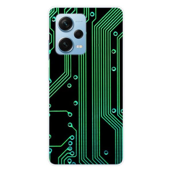 Silicone-skal med tryck kompatibel med Xiaomi Redmi Note 12 Pro Plus Geek-kretstextur