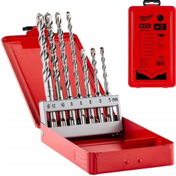 Forets M2 SDS Plus - kassett 7 delar.