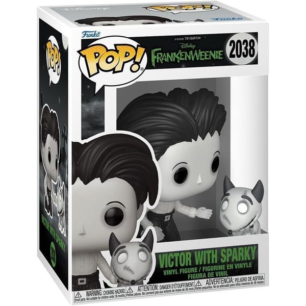 Figurine Funko Pop! N°2038 | Frankenweenie | Victor med Sparky