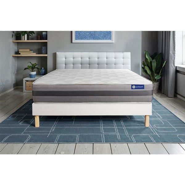 ACTISOM - Madrass och sängram Actimemo Relax 200x200 - Extra tjock - 5 zoner - Kit
