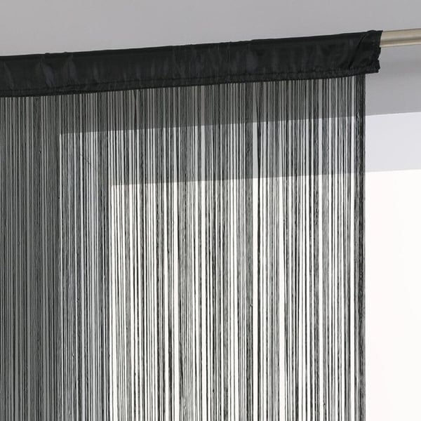 Trådgardin 90 x 200 cm Atmosphéra - Svart