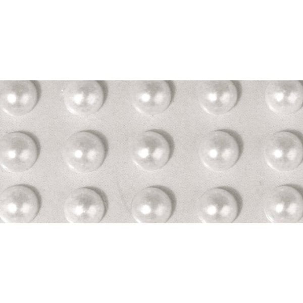 Koralldekorationer i plast, klistermärken, 5 mm, 80 st, vit