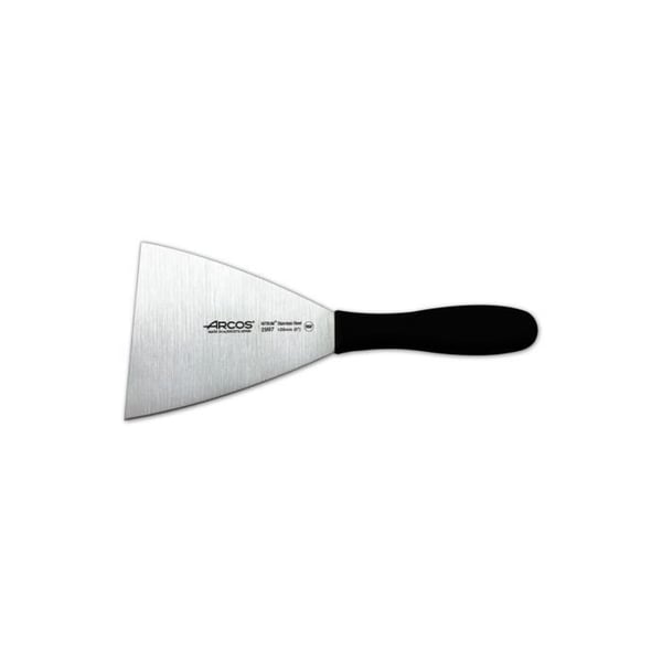 Spatel Arcos 2900- modell 299725 i rostfritt stål Nitrum och mango ergonomiskt svart polypropenblad 12,5 x 12 cm, med