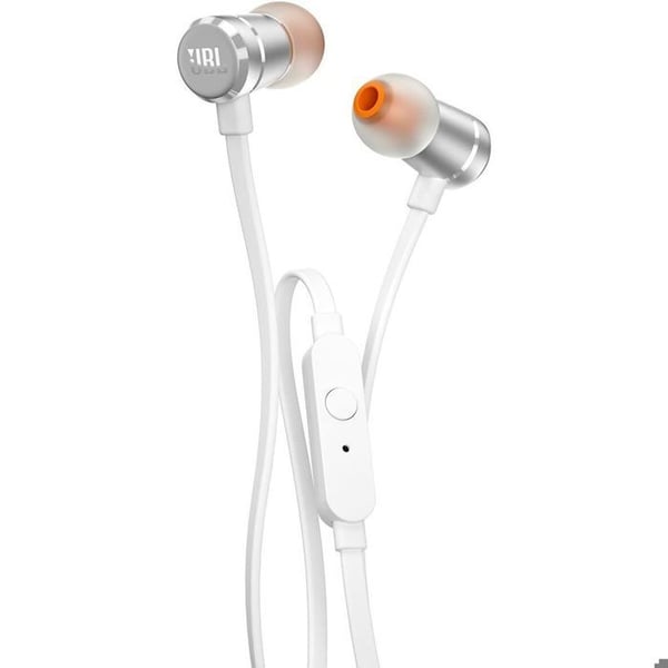 JBL Tune 290 Trådbundna hörlurar - In-ear - Pure Bass-ljud - Silver