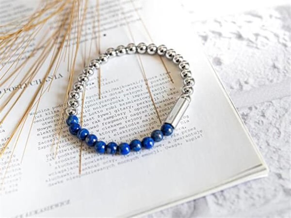 Armband i pärlformat stål Orbe 2040246