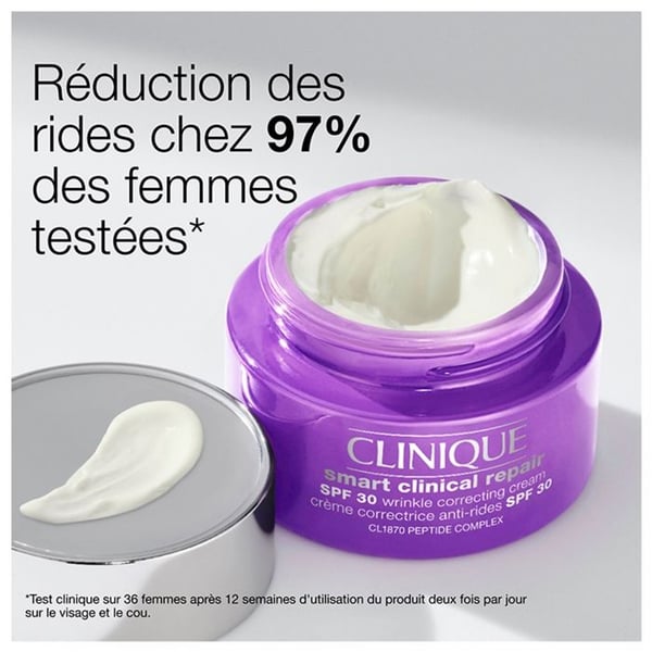 Korrigerande Kräm Mot Rynkor - CLINIQUE - Smart Clinical Repair - SPF30 - 50Ml - Hypoallergen