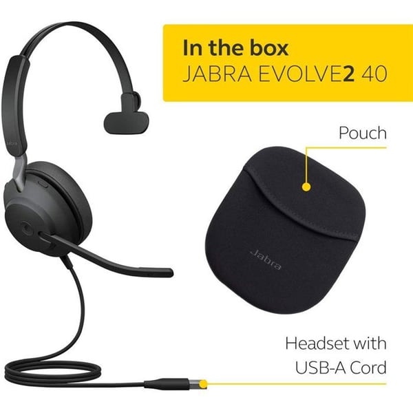 Jabra Evolve2 40 - USB-A MS Teams Mono