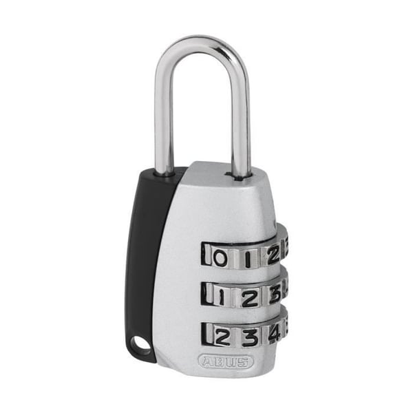 Kombinationslås - ABUS - 155-20mm - Grå - Hölje i zink - Ögla i stål