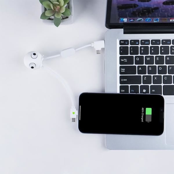 Multi-kontaktskabel - XOOPAR - Jelly Funny - USB-C, Lightning - Kompatibel med smartphones - 2 års garanti