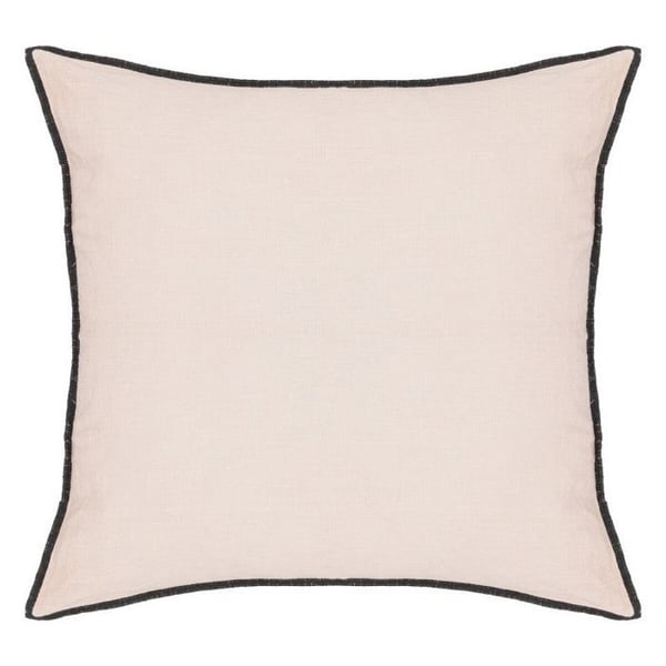 Coussin Coton et Lin déhoussable "Linah" 45 x 45 cm Atmosphera - Linah Rosa