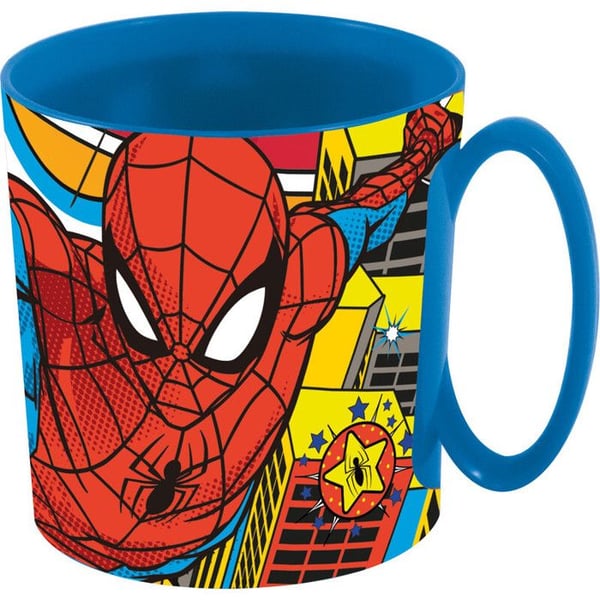 Mugg Barn - SPIDERMAN - Melamin - Okrossbar - 350 ml - Blå