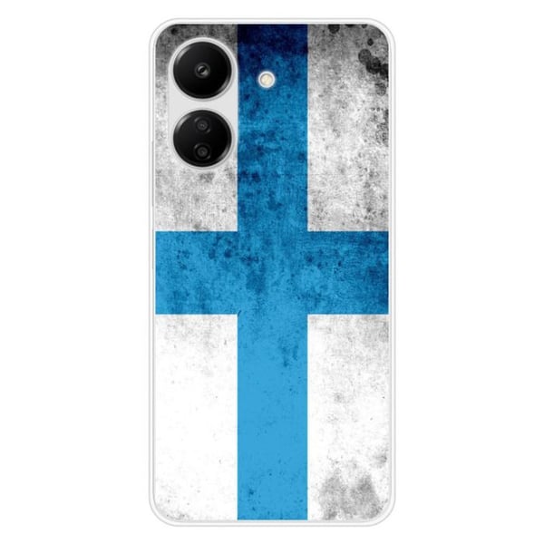 Tryckt silikonfodral som är kompatibelt med Xiaomi Redmi 13C 4G Marseille flagga