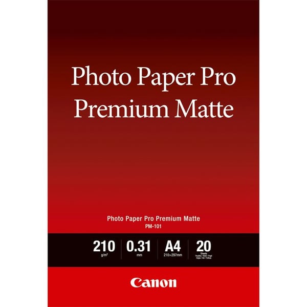 Canon PM-101 A4 premium matt fotopapper (20 ark)
