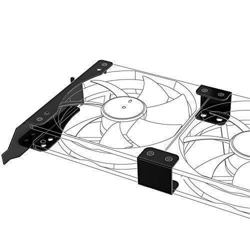 AKASA PCI MONTERINGSFÄSTE FÖR EN ELLER TVÅ 120MM FLÄKTAR |