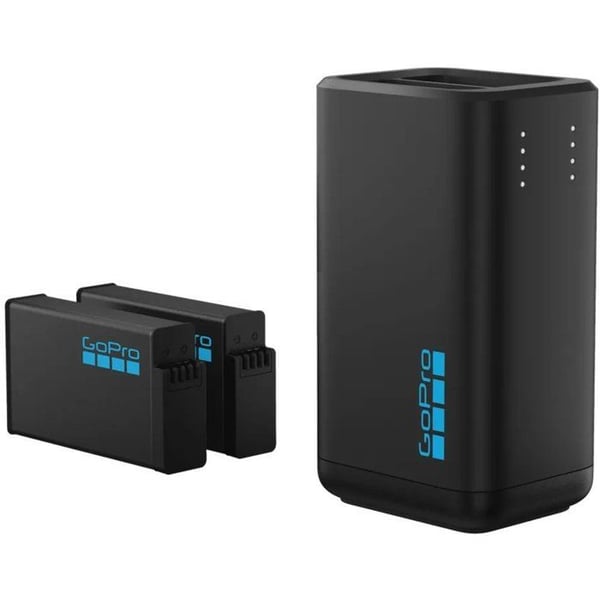 Batteriladdare +2 batterier Max2 - GoPro - Snabbladdning - LED-indikator - Kompatibel med USB-C