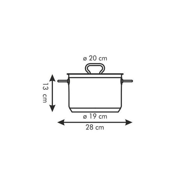 Faitout - gryde Tescoma - T774020 - Faitout Home Profi med låg 20 cm, 4.0 l