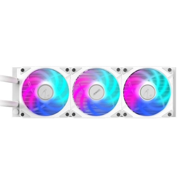 Gigabyte AORUS WATERFORCE II 360 Ice AIO flytande CPU-kylare - 3 x 120 mm ARGB-fläktar, förreglingsmekanism