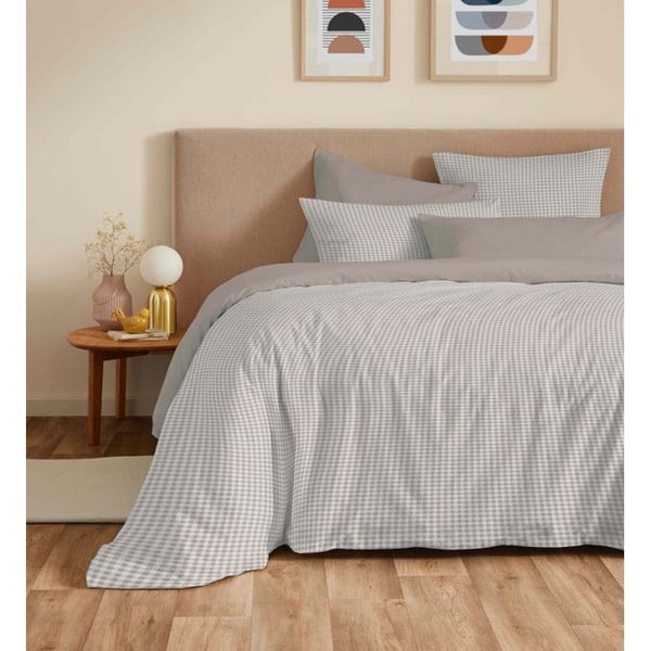 Komplett set med reversibel påslakan "Vanessa" 6 delar för säng 160 x 200 Gabrielle Natur