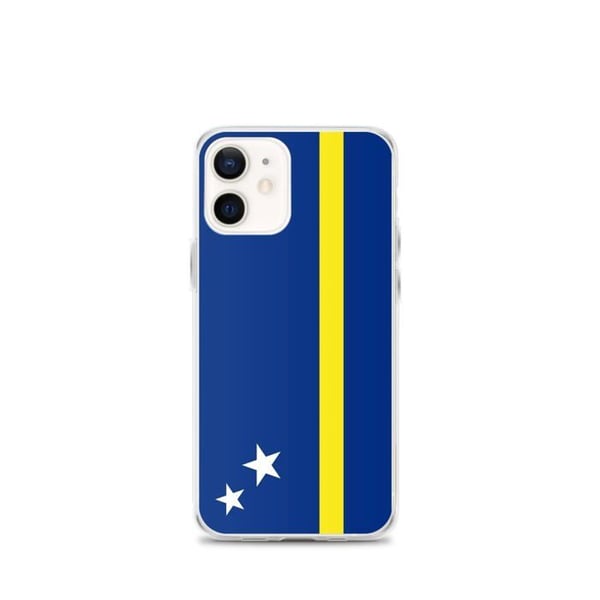 Mobilskal - PIXELFORMA - Curaçaos flagga - Kompatibel med iPhone 12 mini - Mjuk - Stötabsorberande