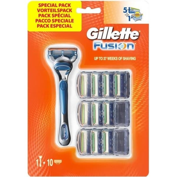 Rakhyvel - GILLETTE - Fusion - 5 precisionsblad - Laddningsbar - Bekväm