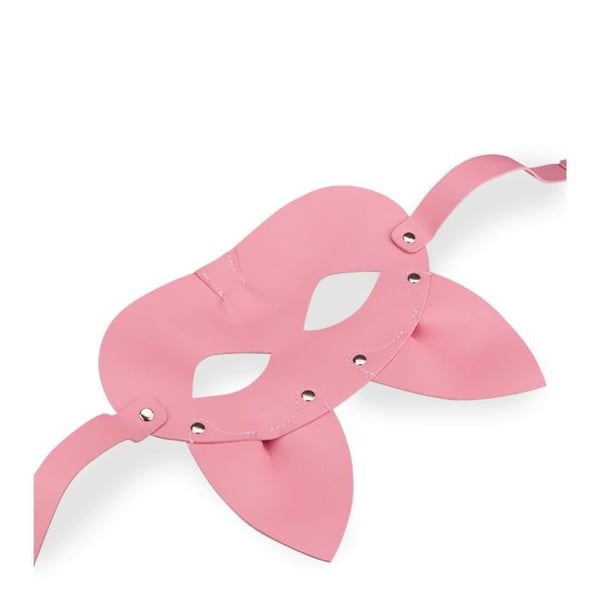 BDSM-maske i konstläder Naughty Fox - Rosa