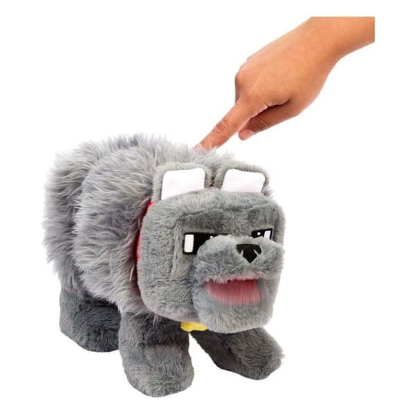 Mattel - Minecraft, filmen - Ljudplush Dennis vargen 20 cm