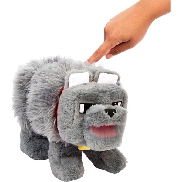 Mattel - Minecraft, filmen - Ljudplush Dennis vargen 20 cm