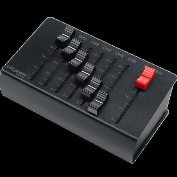 6-kanals DMX-kontroller på batteri - Algambelysning LAL DMX6-PLUS