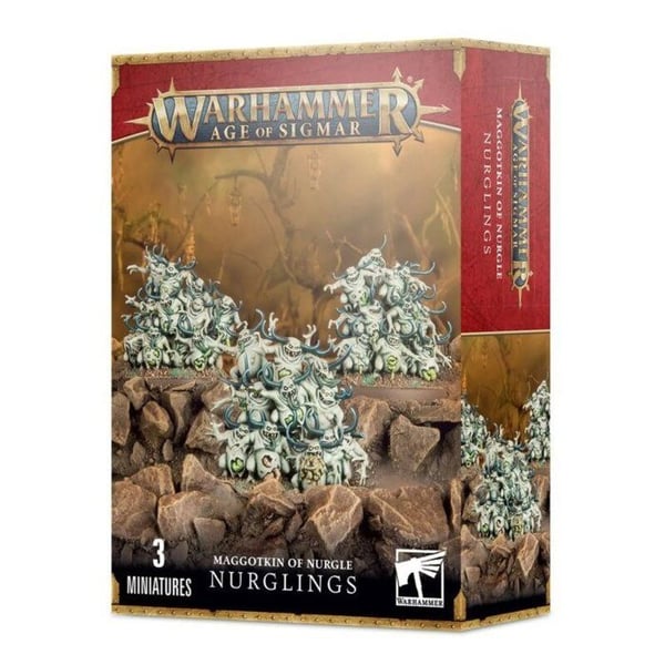 Figur - Games Workshop MAGGOTKIN OF NURGLE - NURGLINGE - Från 3 år - Obs! Smådelar