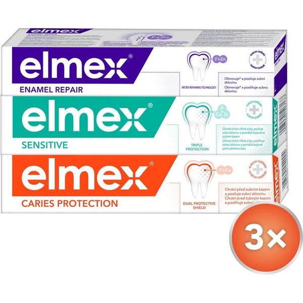 ELMEX Mix Förpackning 3× 75 ml