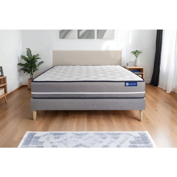 Sängset Madrass Sängbotten 140x190 cm - Grå Sängbotten (i kit) - Actimemo Pur
