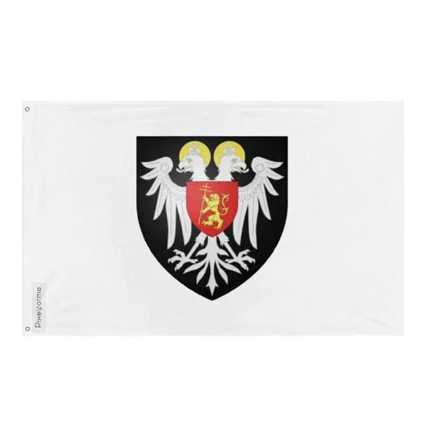 Flagga Mascouche – 96 x 144 cm – Hållbar Polyester – 2 Metal Öljett – Inomhus / Utomhus – Pixelforma