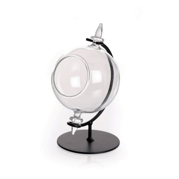 Terrarium - KREATIV FRÖ - Öppen glasboll 8cm - Metallstöd - Anpassningsbar - Flerfärgad