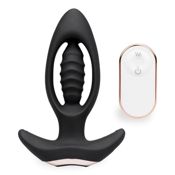 Analplugg vibrerande fjärrkontroll Anchor - Svart