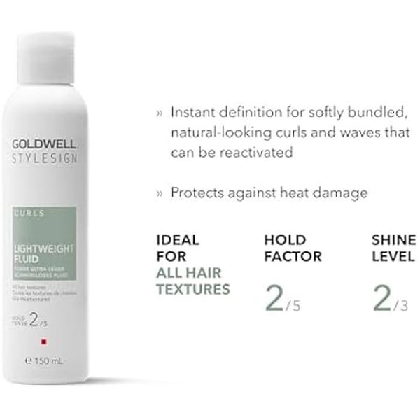 Hårprodukt - GOLDWELL - StyleSign Lightweight Fluid - 150 ml - Definierade lockar - Värmeskydd