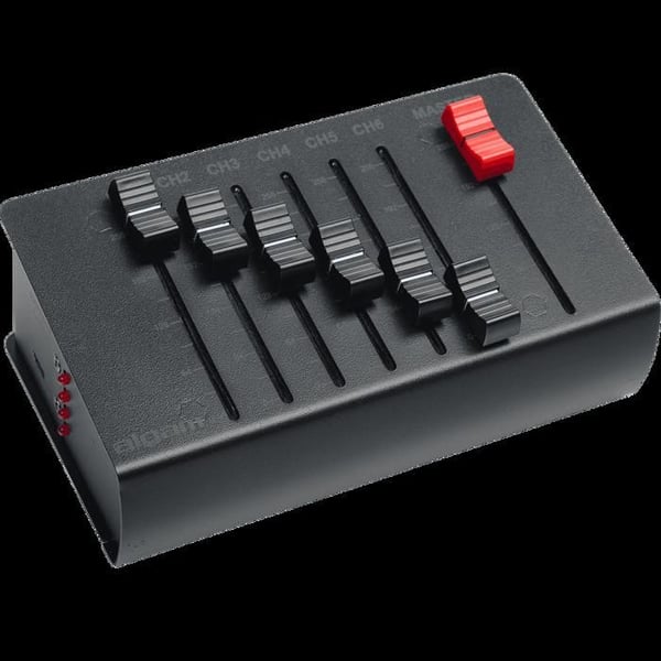 6-kanals DMX-kontroller på batteri - Algambelysning LAL DMX6-PLUS